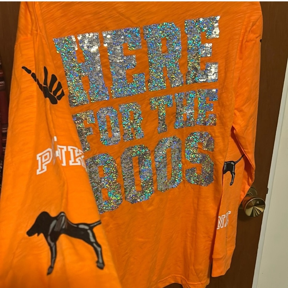 *RARE* NWT VS PINK here for the boos bling long sleeve